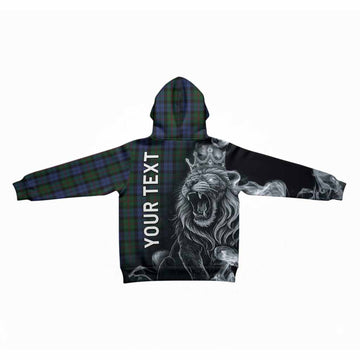 Baird Tartan Kid Hoodie Roaring Lion Heritage