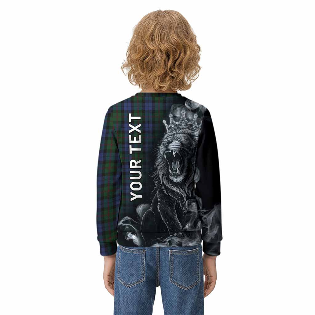 Baird Tartan Kid Knitted Sweatshirt Roaring Lion Heritage