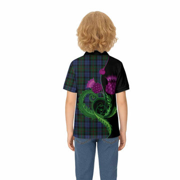 Baird Tartan Kid Polo Shirt Traditional Scottish Thistle