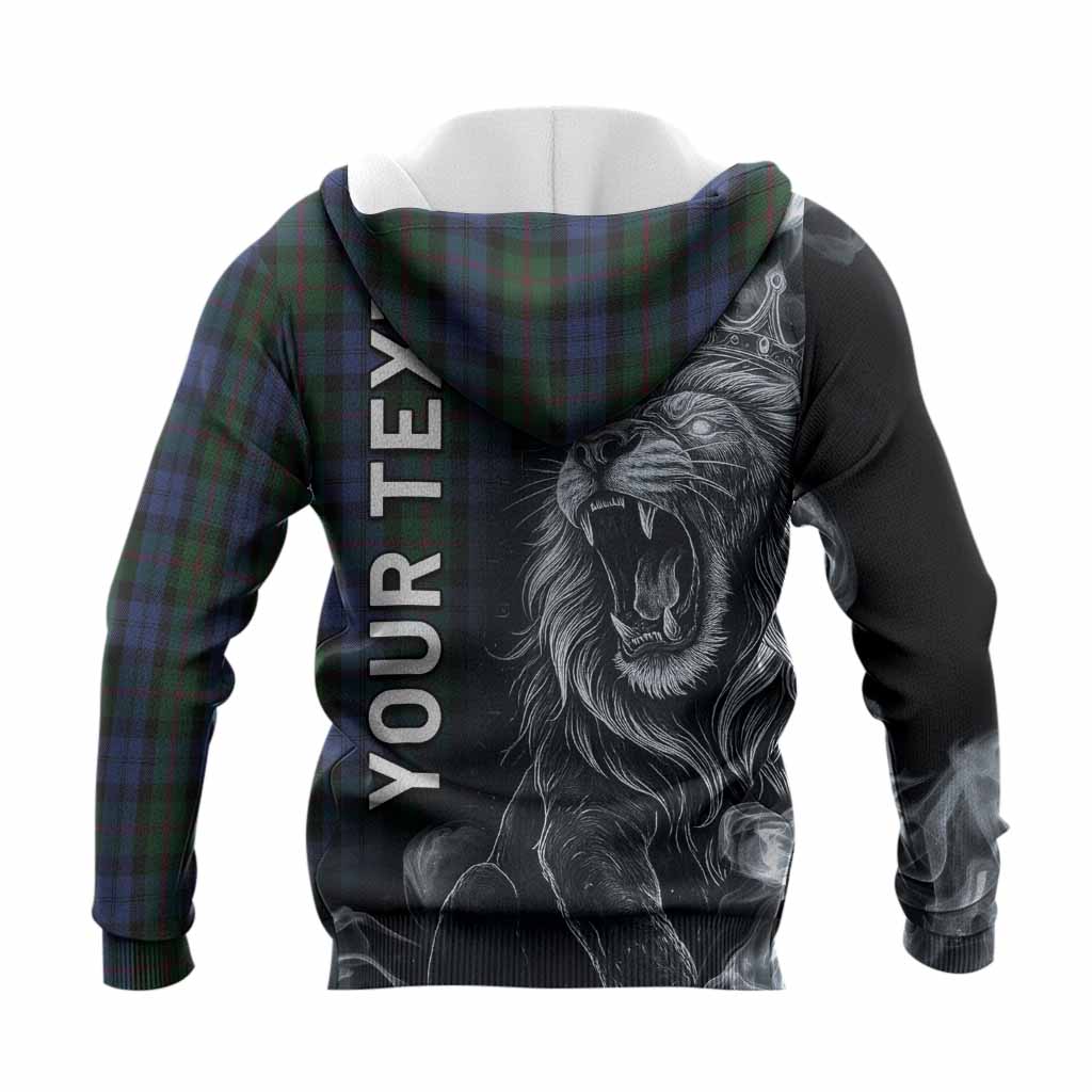 Baird Tartan Knitted Hoodie Roaring Lion Heritage