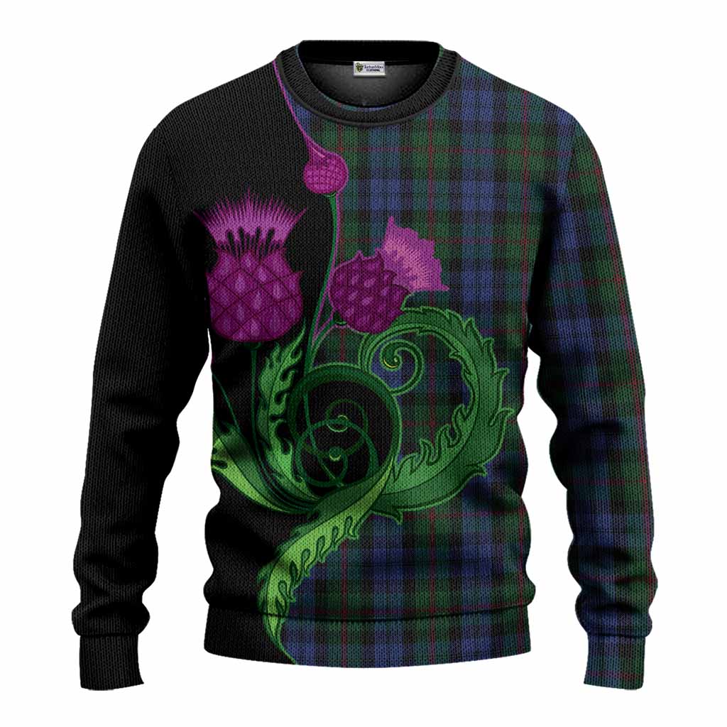 Baird Tartan Knitted Sweater Traditional Scottish Thistle