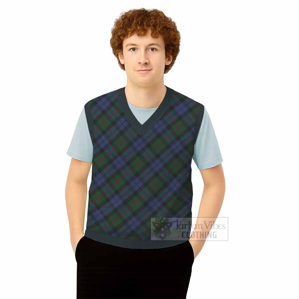 Baird Tartan  Knitted V-Neck Vest Cross Style