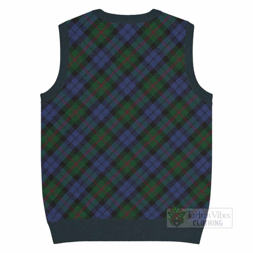 Baird Tartan  Knitted V-Neck Vest Cross Style