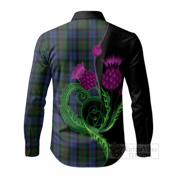 Baird Tartan Long Sleeve Button Shirts Traditional Scottish Thistle