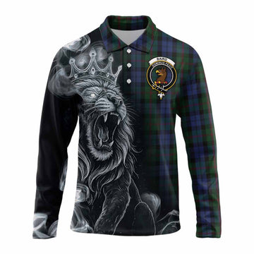 Baird Tartan Long Sleeve Polo Shirt Roaring Lion Heritage