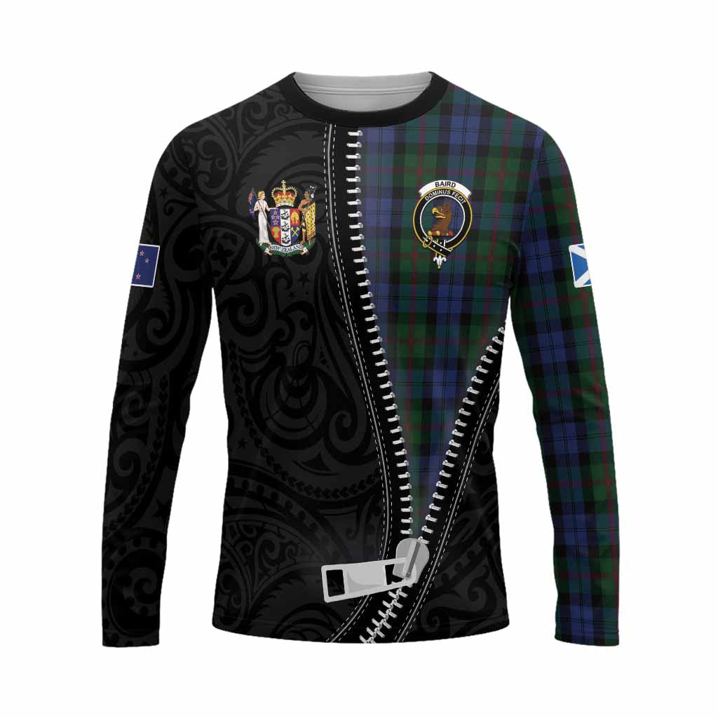 Baird Tartan Long Sleeve T-Shirt New Zealand Pattern Unique Zipper Stylized