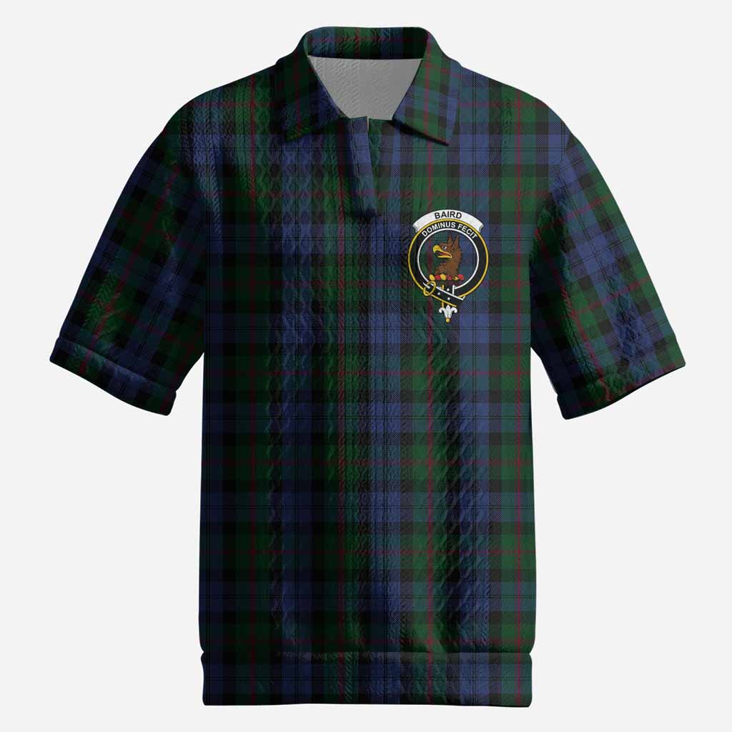 Baird Tartan Men’s Polo Sweater Top with Family Crest