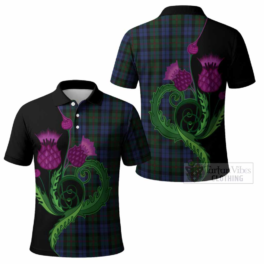 Baird Tartan Polo Shirt Traditional Scottish Thistle