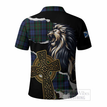Baird Tartan Scottish Polo Shirt Lion Celtic Heritage