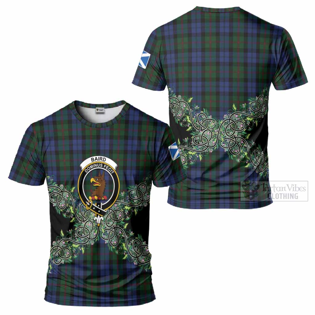 Baird Tartan T-Shirt Thistle Scottish Spirit