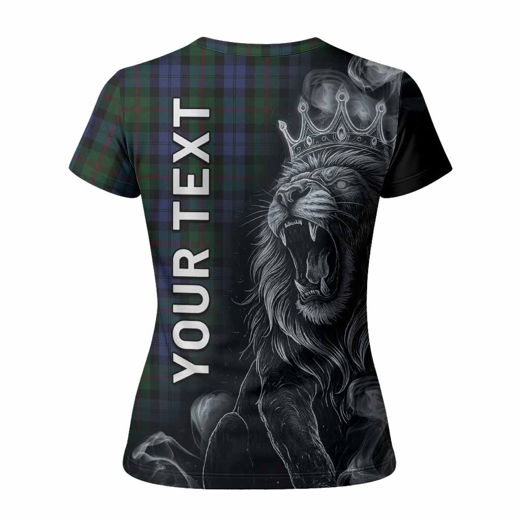 Baird Tartan Women T shirt Roaring Lion Heritage