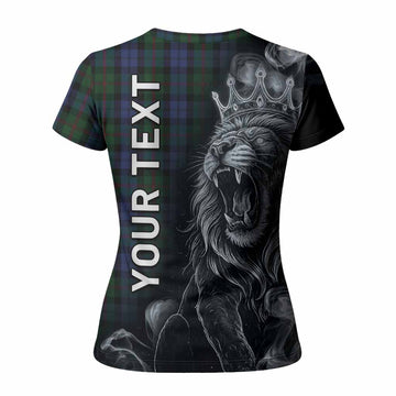 Baird Tartan Women T shirt Roaring Lion Heritage