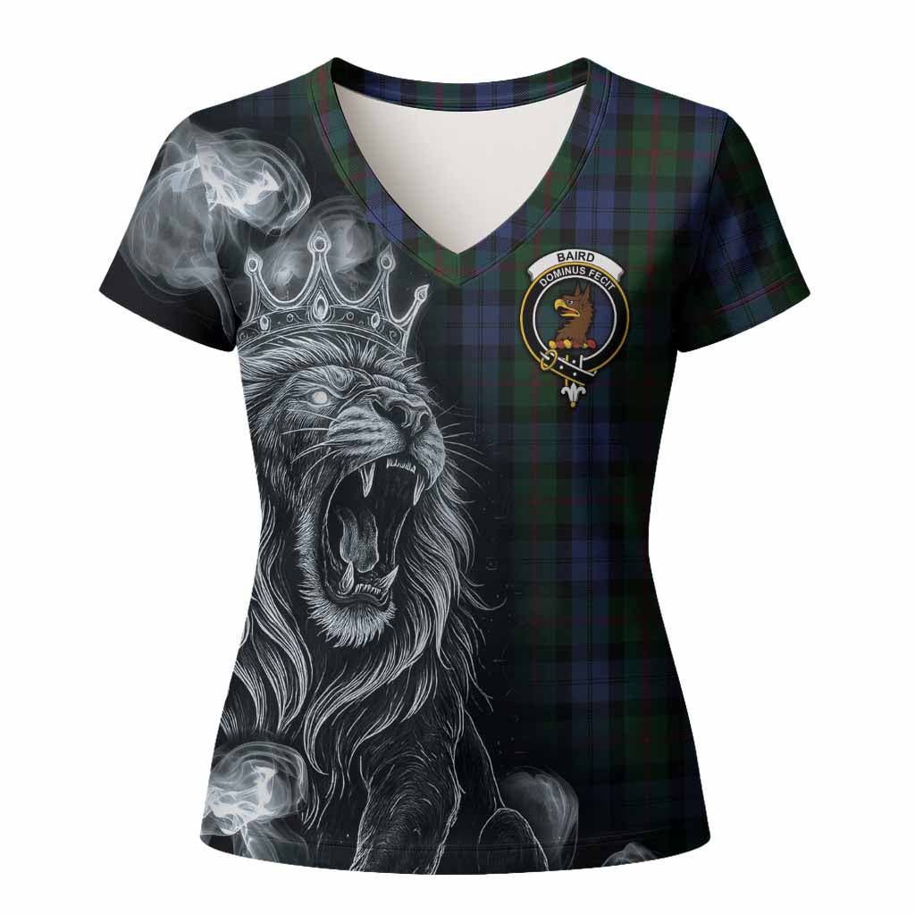 Baird Tartan Women T shirt Roaring Lion Heritage