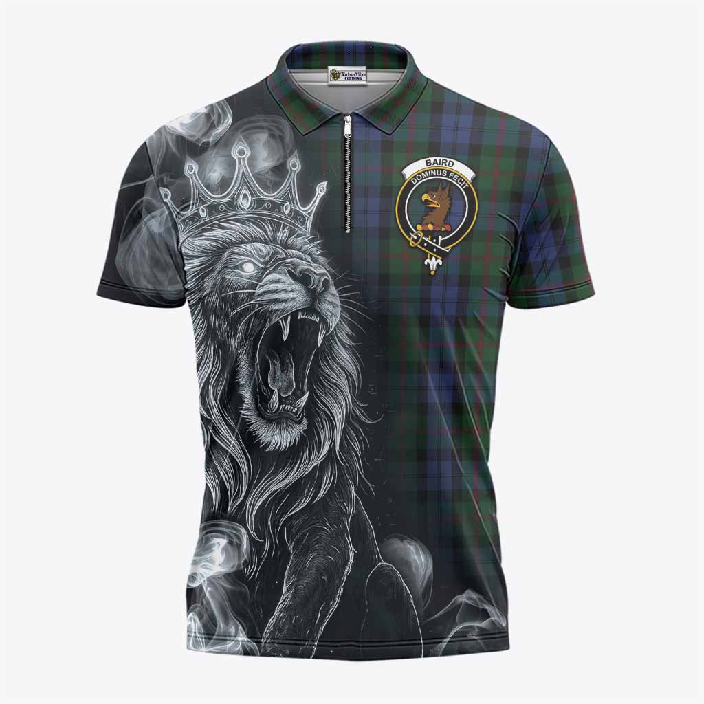 Baird Tartan Zipper Polo Shirt Roaring Lion Heritage