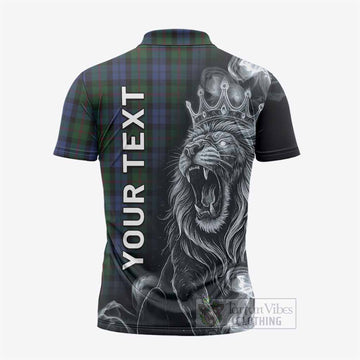 Baird Tartan Zipper Polo Shirt Roaring Lion Heritage
