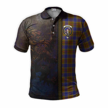 Balfour Tartan Family Crest Polo Shirt Alba Gu Brath Be Brave Lion Ancient Style