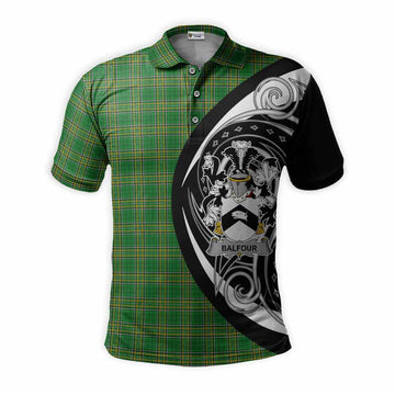 Tartan Vibes Clothing Balfour Irish Clan Polo Shirt Celtic Circle Style