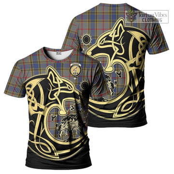 Balfour Tartan T-Shirt with Family Crest Celtic Wolf Style Kid's Shirt - Tartan Vibes Clothing