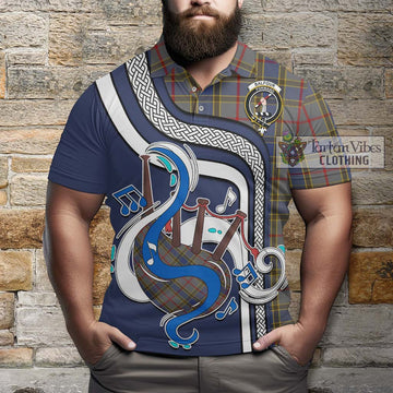 Balfour Tartan Polo Shirt with Epic Bagpipe Style