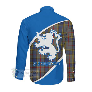 Balfour Family Crest Tartan Long Sleeve Button Shirt Celebrate Saint Andrew's Day in Style