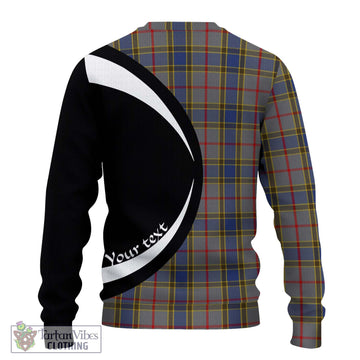 Balfour Tartan Ugly Sweater with Family Crest Circle Style - Tartan Vibes Clothing