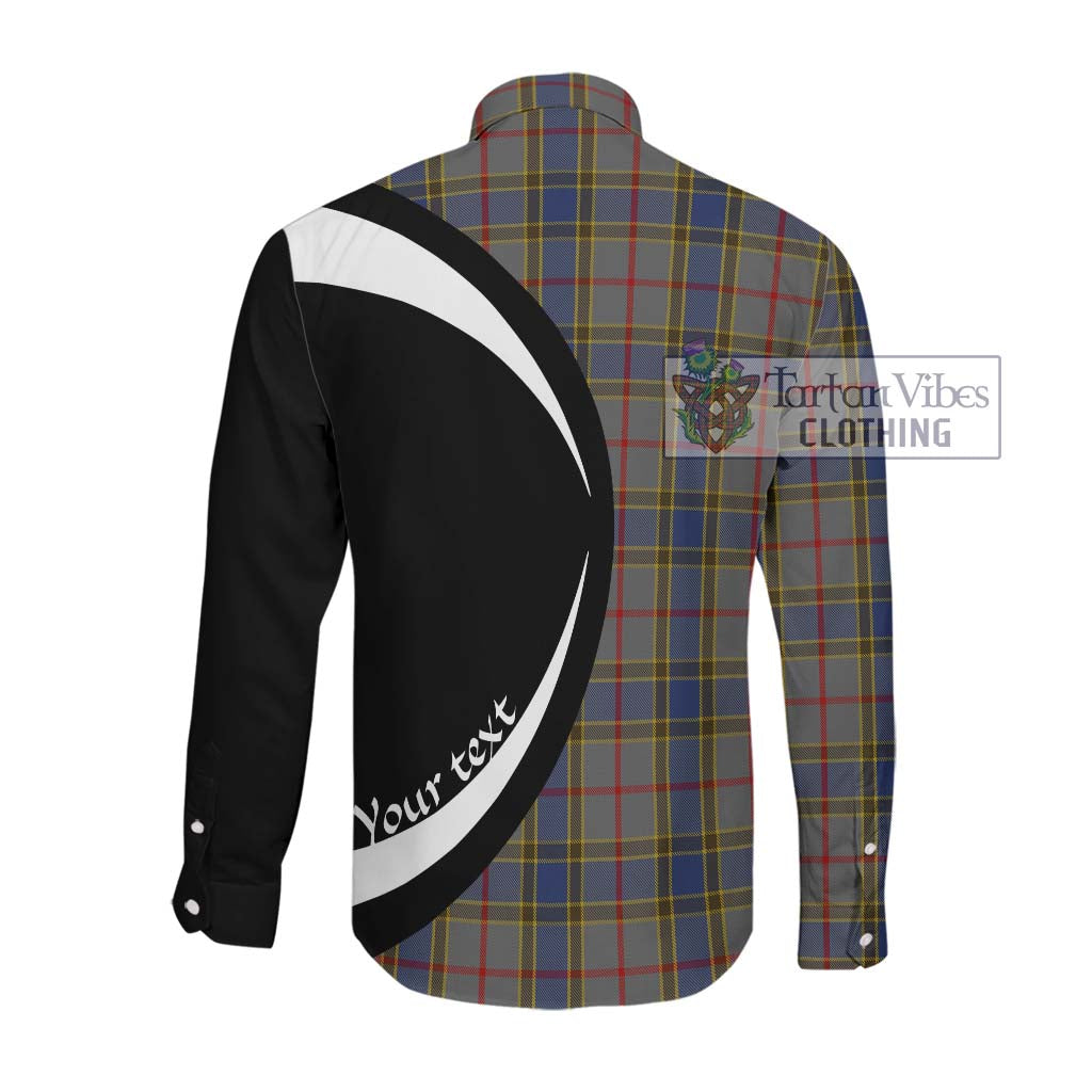 Balfour Tartan Long Sleeve Button Up with Family Crest Circle Style Men's Shirt - Tartan Vibes Clothing