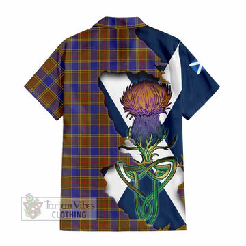 Balfour Tartan Family Crest Hawaiian Shirt Scottish Thistle Celtic Inspired