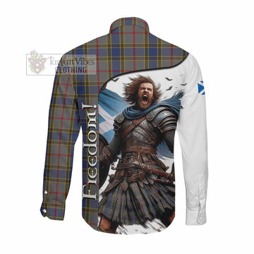 Balfour Crest Tartan Long Sleeve Button Shirt Inspired by the Freedom of Scottish Warrior