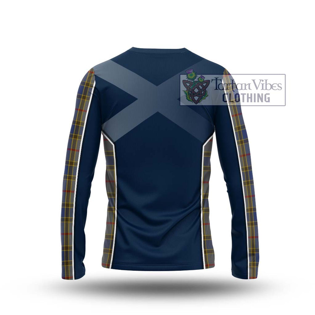 Balfour Tartan Long Sleeve T-Shirt with Family Crest and Lion Rampant Vibes Sport Style - Tartan Vibes Clothing