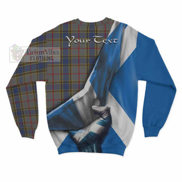 Tartan Vibes Clothing Balfour Tartan Sweatshirt with Family Crest Scotland Patriotic Style