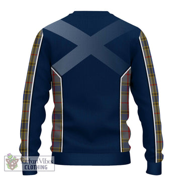 Balfour Tartan Knitted Sweater with Family Crest and Lion Rampant Vibes Sport Style - Tartan Vibes Clothing