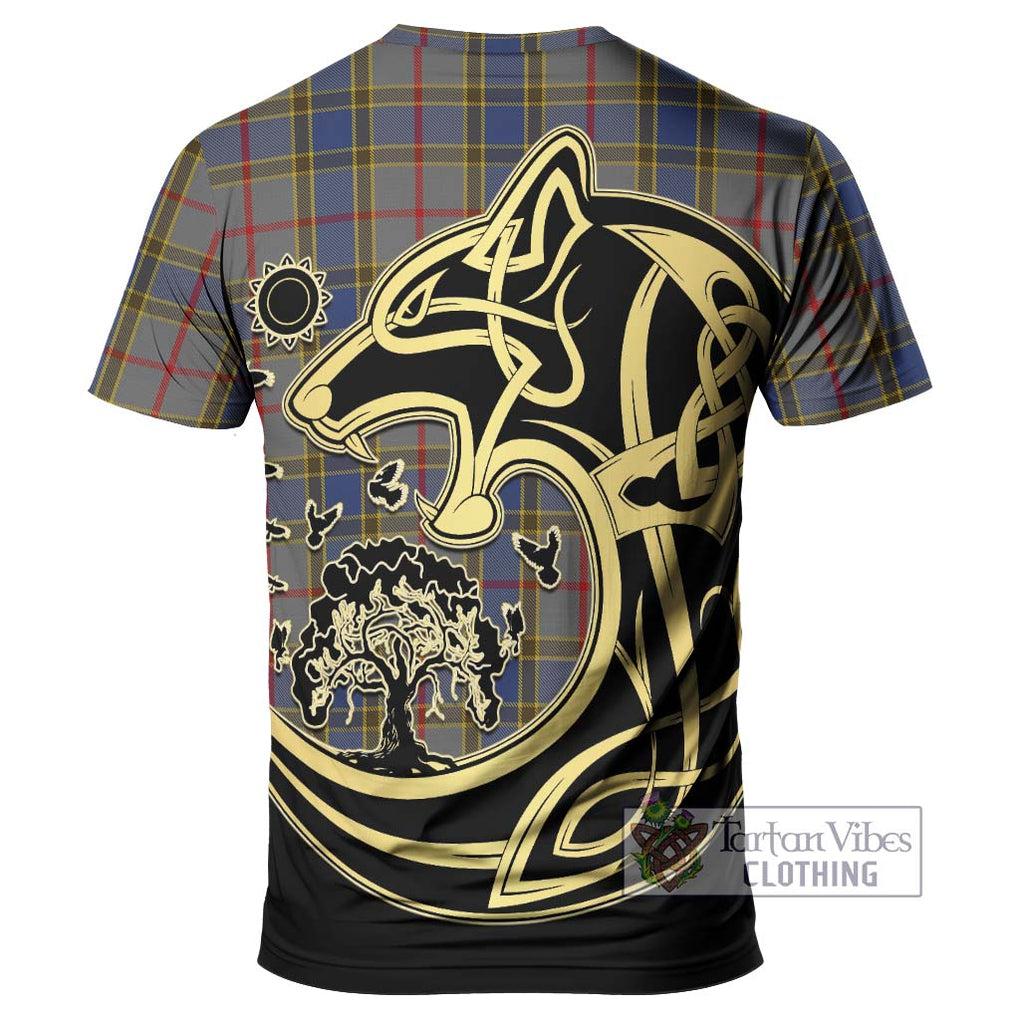 Balfour Tartan T-Shirt with Family Crest Celtic Wolf Style - Tartan Vibes Clothing