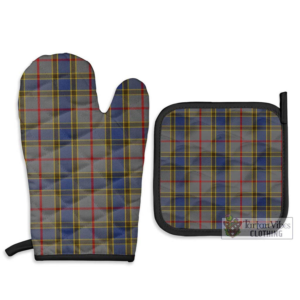 Balfour Tartan Combo Oven Mitt & Pot-Holder Combo 1 Oven Mitt & 2 Pot-Holder Black - Tartan Vibes Clothing