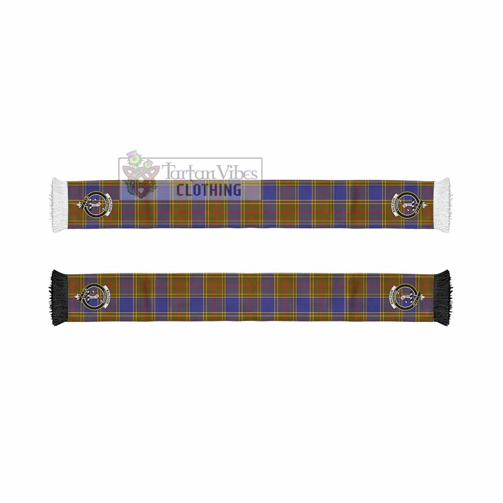 Tartan Vibes Clothing Balfour Tartan Ruffneck Scarf with Family Crest