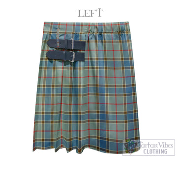 Balfour Blue Tartan Men's Pleated Skirt - Fashion Casual Retro Scottish Kilt Style