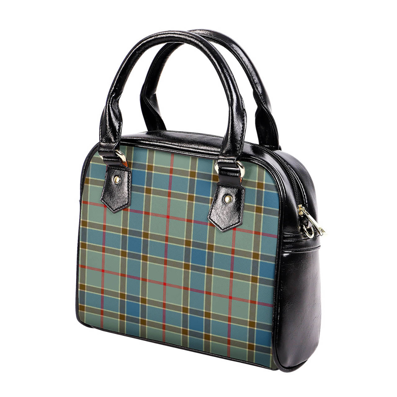 Balfour Blue Tartan Shoulder Handbags - Tartanvibesclothing