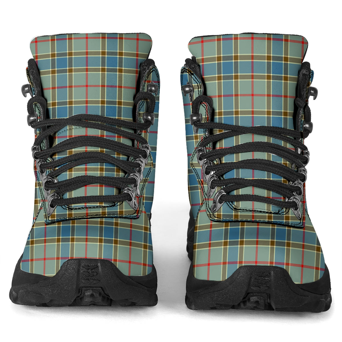 Balfour Blue Tartan Alpine Boots - Tartanvibesclothing
