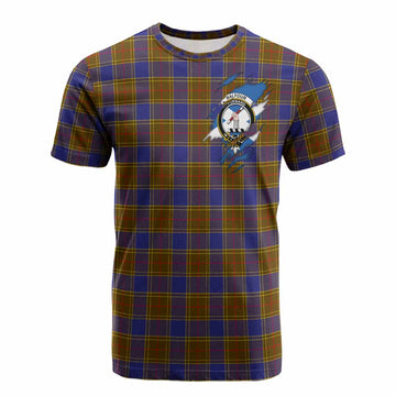 Balfour Clan Crest In Me Tartan Cotton T-shirt Scotland Flag Style
