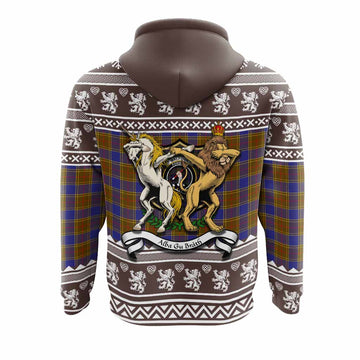 Balfour Clan Tartan Crest Christmas Hoodie Coat of Arms Funny Style