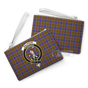 Balfour Family Crest Tartan Clutch Bag