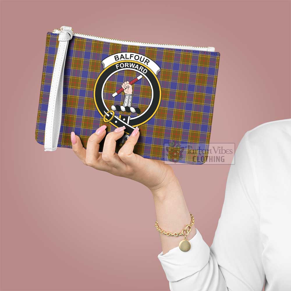 Tartan Vibes Clothing Balfour Family Crest Tartan Clutch Bag