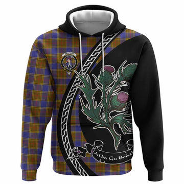 Balfour Family Crest Tartan Hoodie Alba Thistle Inspired