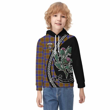 Balfour Family Crest Tartan Kid Hoodie Alba Thistle Inspired - Tartan Vibes Clothing