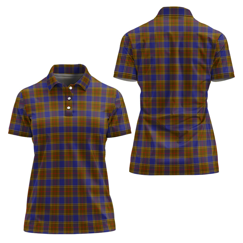 Balfour Modern Tartan Polo Shirt For Women Women - Tartanvibesclothing