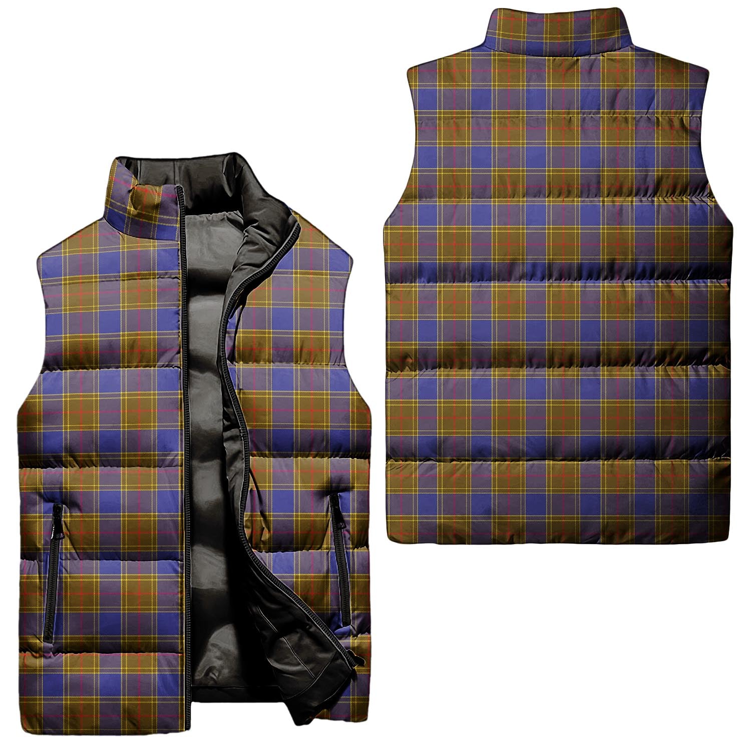 Balfour Modern Tartan Sleeveless Puffer Jacket Unisex - Tartanvibesclothing