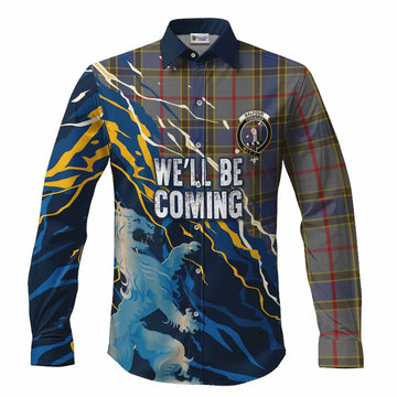 Balfour Scotland Tartan Long Sleeve Button Shirts WC2026 Football - We'll Be Coming