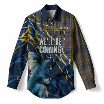 Balfour Scotland Tartan Women Casual Shirt WC2026 Football - We'll Be Coming