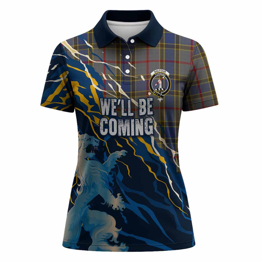 Balfour Scotland Tartan Women Polo Shirt WC2026 Football - We'll Be Coming