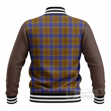 Balfour Tartan Accent Baseball Jacket with Family Crest