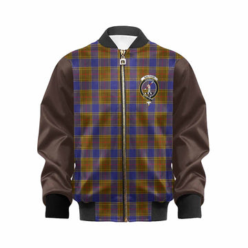 Balfour Tartan Accent Kid Bomber Jacket with Family Crest